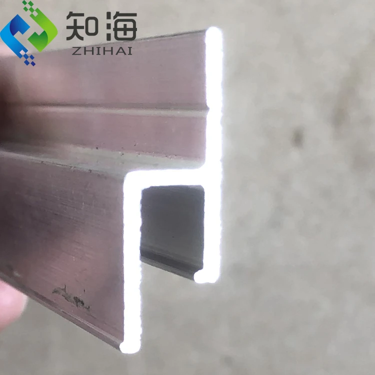 ZHIHAI  different shapes H F W aluminum profile for stretch ceilings