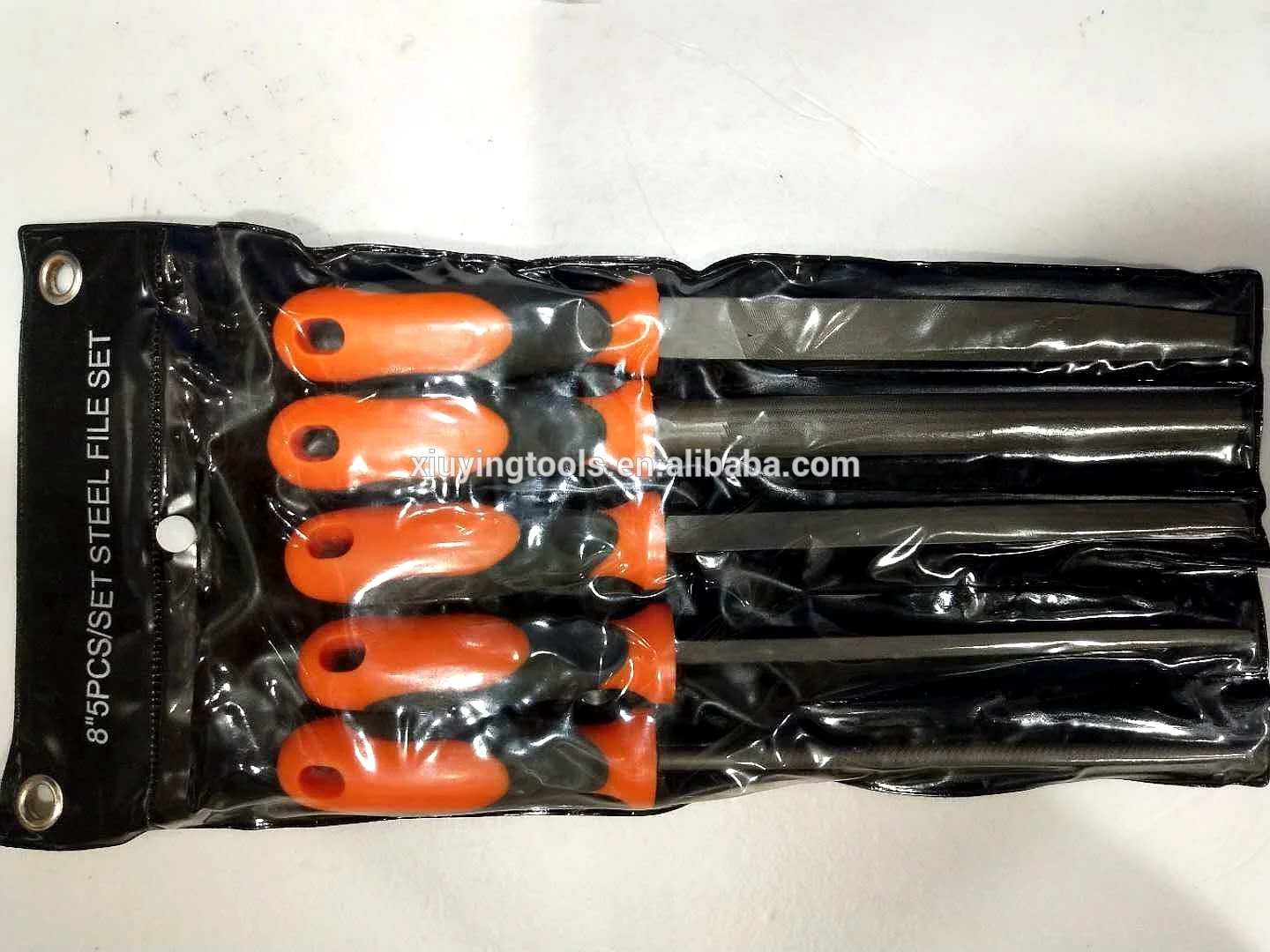 5ps Steel File Set Include Flat,Half Round,Round,Square And Three Square Files Set