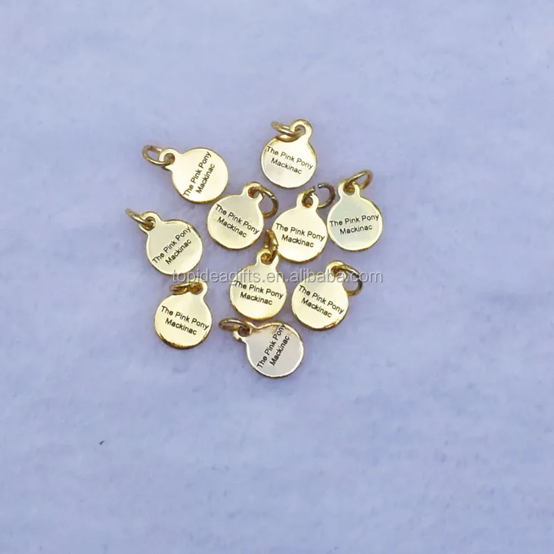 Fashion customized Silver Gold Rose Gold Metal Heart Jewelry Tags With Custom Logo Engraved Factory Price