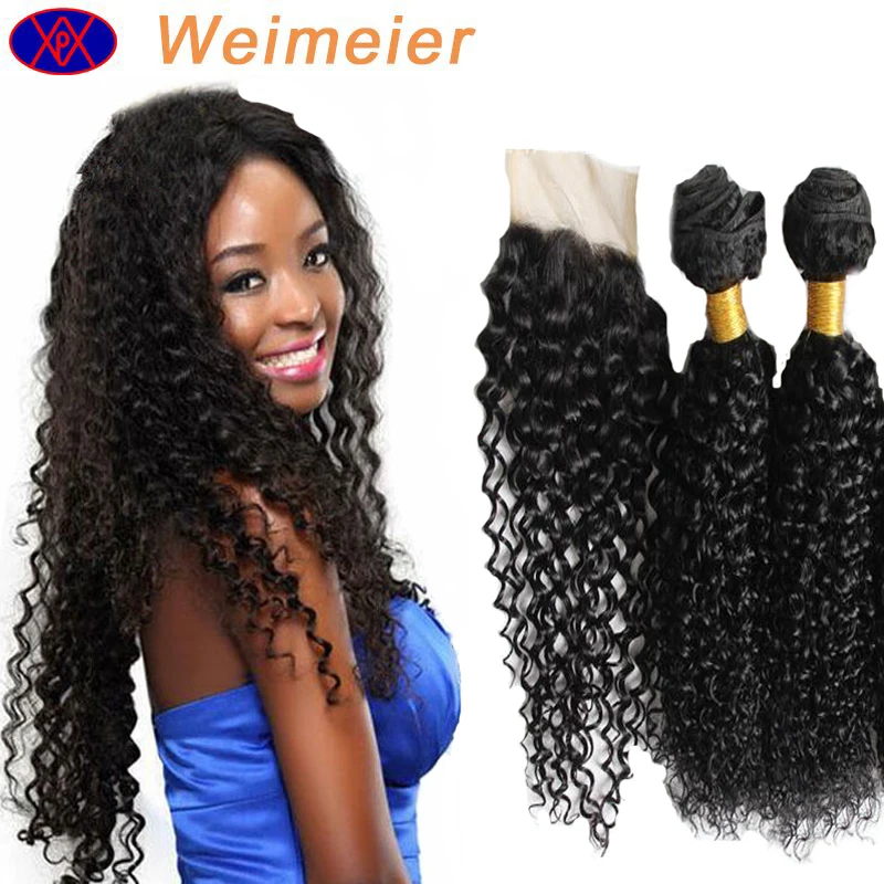 Top quality 4x4 lace frontals no shedding no tangle virgin brazilian jerry curl hair