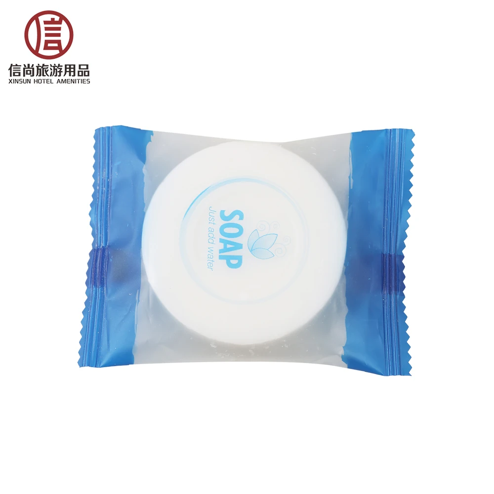 Bath soap white round travel hotel toilet soap