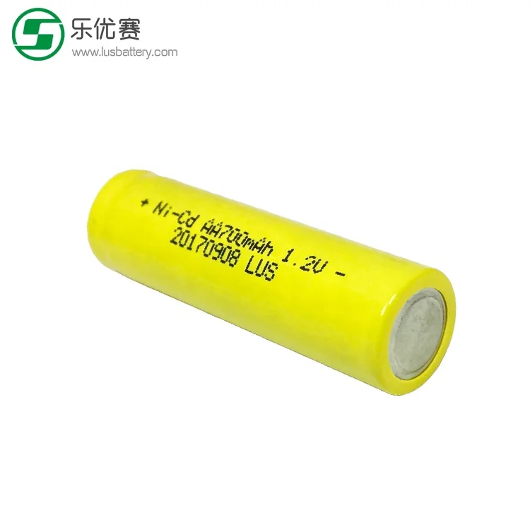 Rechargeable lithium battery AA size 700mah nicd  battery 1.2V