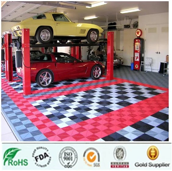 PP plastic garage interlocking floor