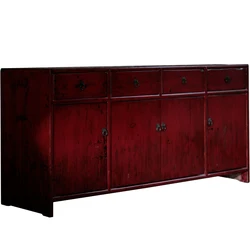 Ancient Age furniture Distressed finish chest cabinet multi-functional customized storage wooden sideboards