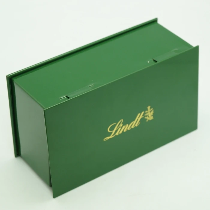 rectangular metal tin boxes with hinged lid for Packaging