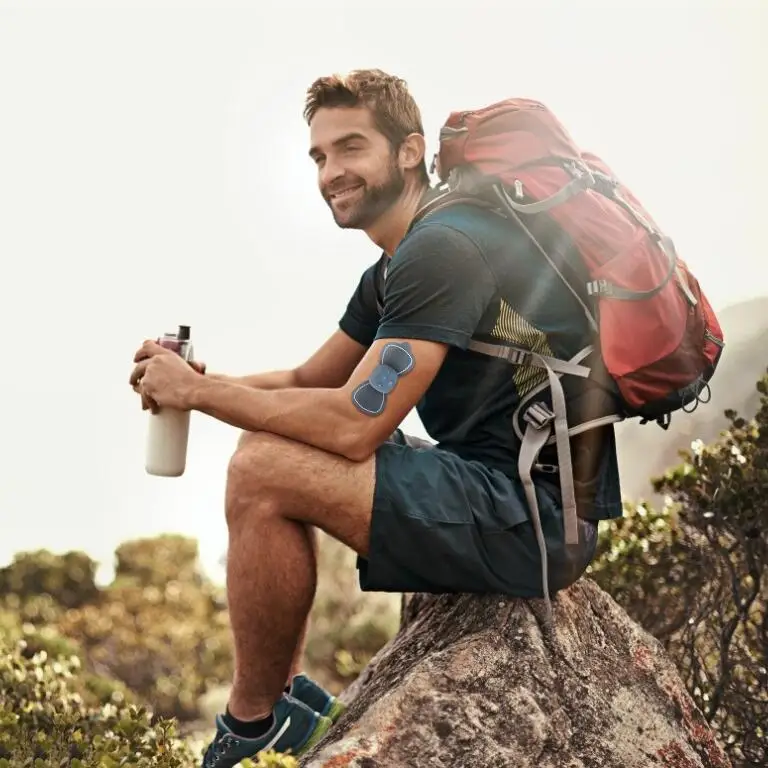 
Mini Silicone OEM vibrating Neck shoulder body foot leg back hand Muscle stimulator electric ems massager 