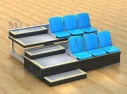 Athens cheapest factory price plastic bleachers stadium chair for football use