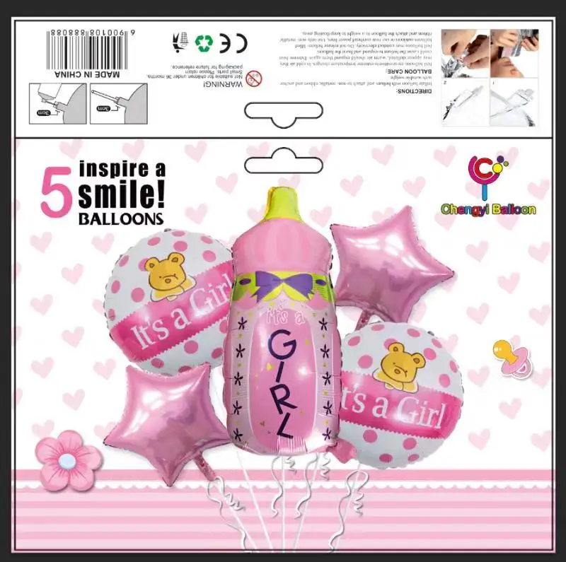 Детский воздушный шар для празднования нового рождения 18 дюймов звезда круглый это темно-синий мальчиков