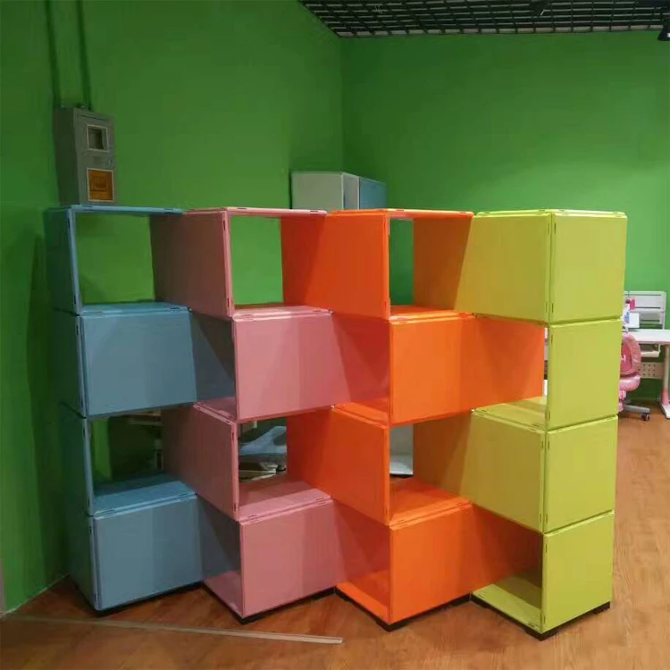 
Plastic storage cabinet DIY movable wardrobe storage cabinet for family use 