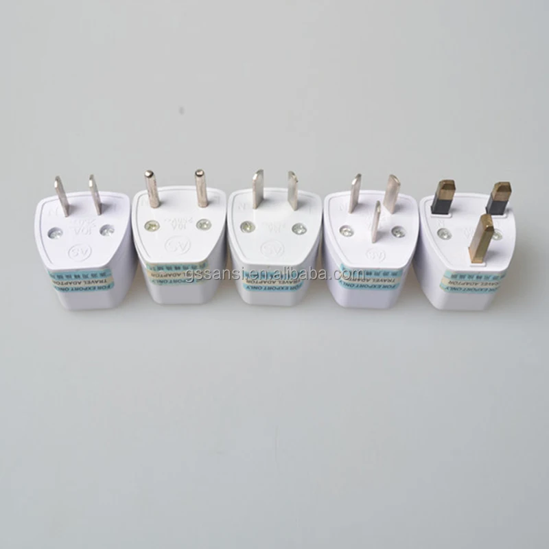 
Travel Charger Electrical Power UK/AU/EU To US Plug Adapter Universal Power Plug Converter White 