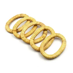 Wholesale 13cm Oval DIY Rattan Plaiting Article Bamboo Purse Bag Handles