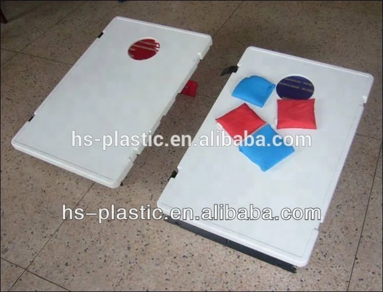 plastic Corn hole toss game for play game outdoor toss bean bags