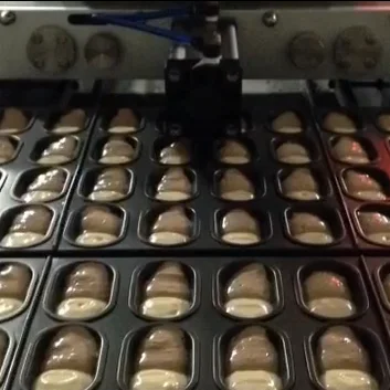 Double color cake dough filling/forming machine