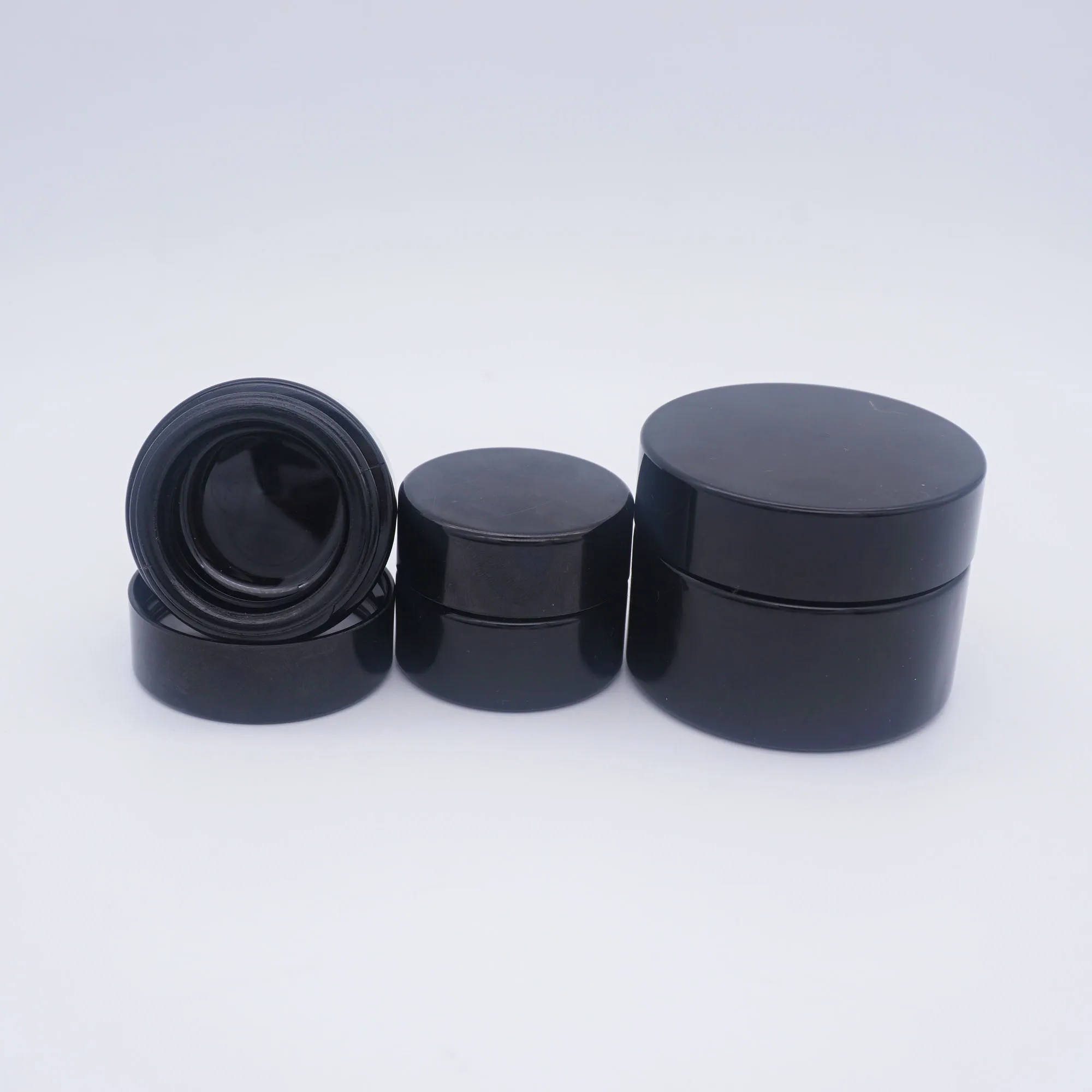 УФ стекло фиолетовый 4 унции стеклянные косметические банки