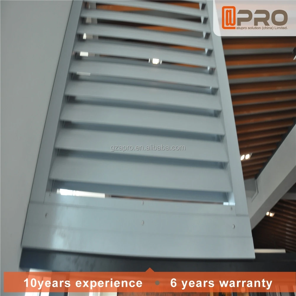 Aluminum exterior shutters sun louver exterior blinds with low price horizontal louver blinds sunshade louver shutter window