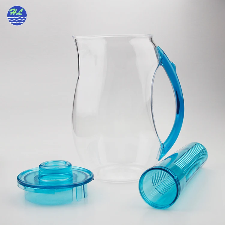 
New Invention 2.2L bpa free plastic juicer fruit infuser water bottle with storage 