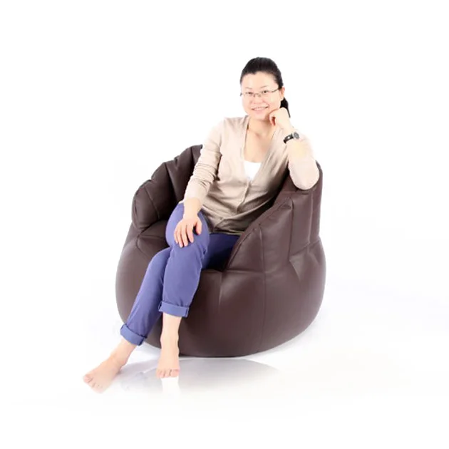 Modern Finger Shaped Leather Bean Bag Puff Chair