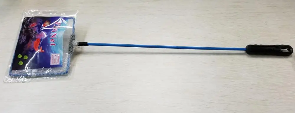 China Supplies Aquarium Accessories Cleaning Tools Single -line handle Square Fish  Net