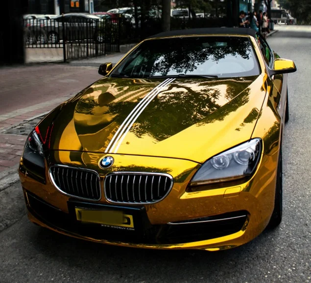 1.52*18m Good Stretchable Purple Mirror Chrome Car Wrapping Vinyl Wrap