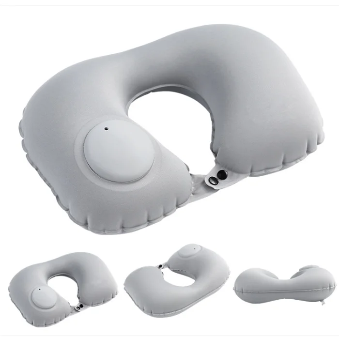 Air Inflatable Traveling Comfortable Travel Pillow for Sleeping Travel Neck Pillow Airplane