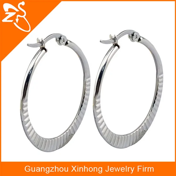 latest fashion big round shaped earrings, surgical steel round earring designs, wholesale ring shaped earrings