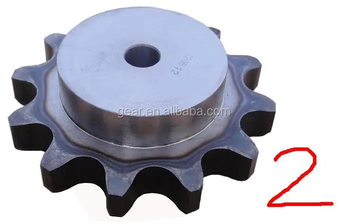 industrial double pitch roller chain boring sprocket 1045 steel