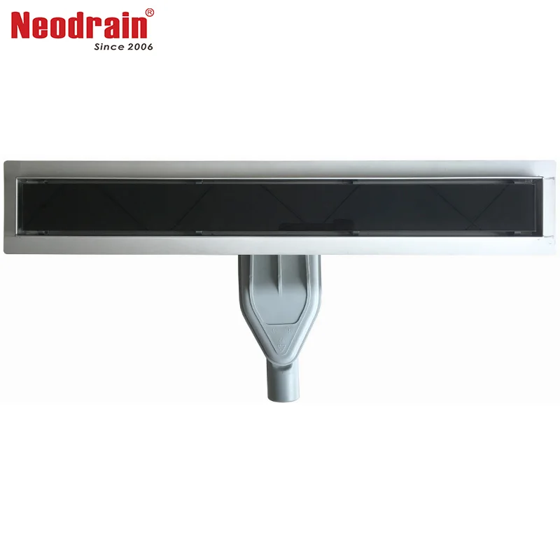 Вращающийся на 360 градусов дренаж для душа Neodrain F1781 со стеклянной крышкой