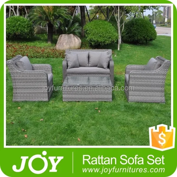 Rattan Corner Sectional Sofa Set Wicker Outdoor Furniture