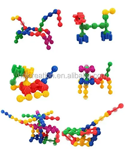 Snowflakes Toy Building Blocks Bars Different Shape Educational Construction Engineering Set 3D Puzzle Blocks DIY Toy