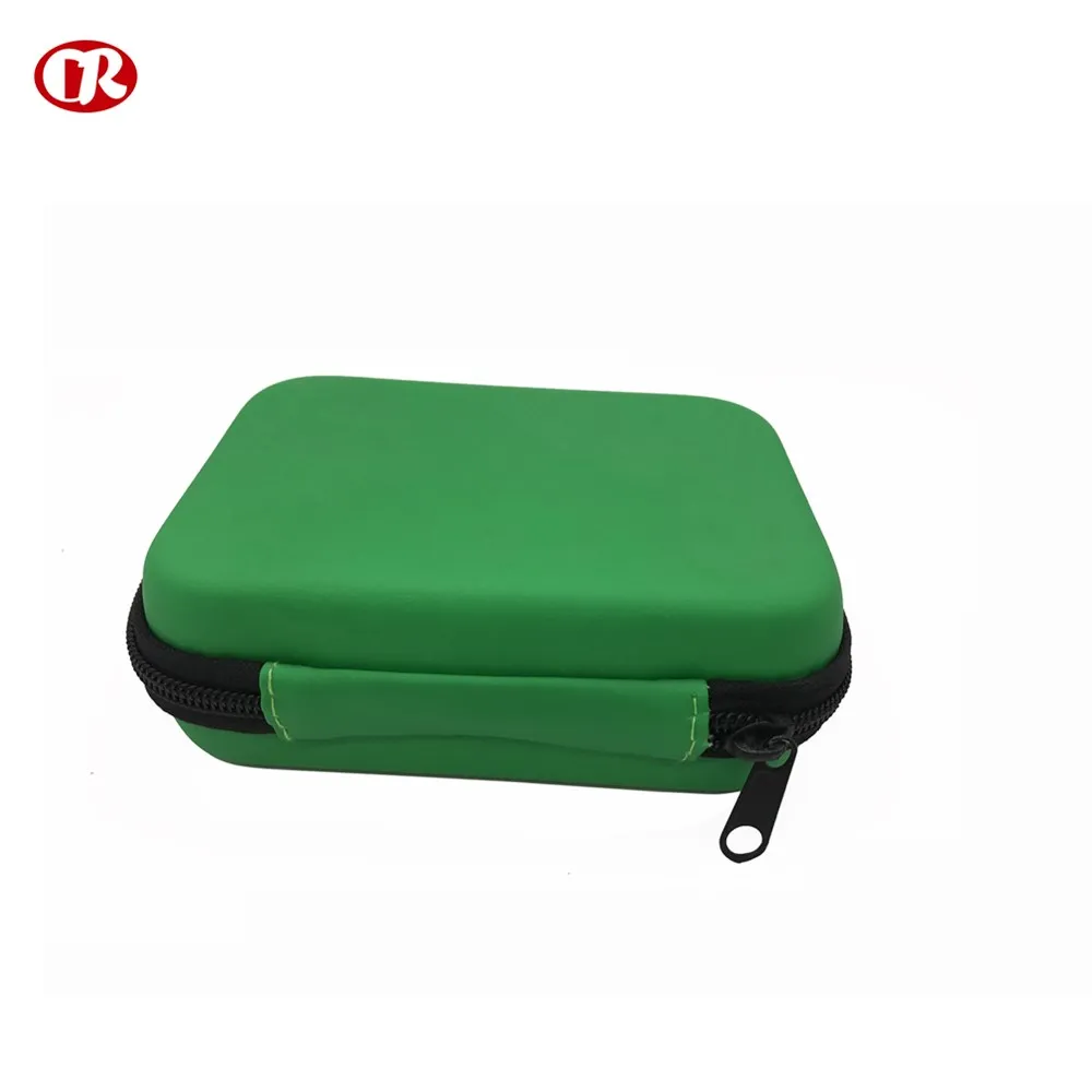 Green color zipper design customized protective GPS packing eva case