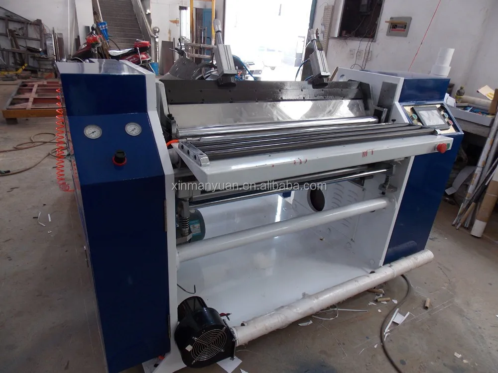 Pneumatic Cutting Blades Till Roll Slitting Machine, Thermal Paper Roll Slitter Rewinder, Plotter Paper Cutting Machine