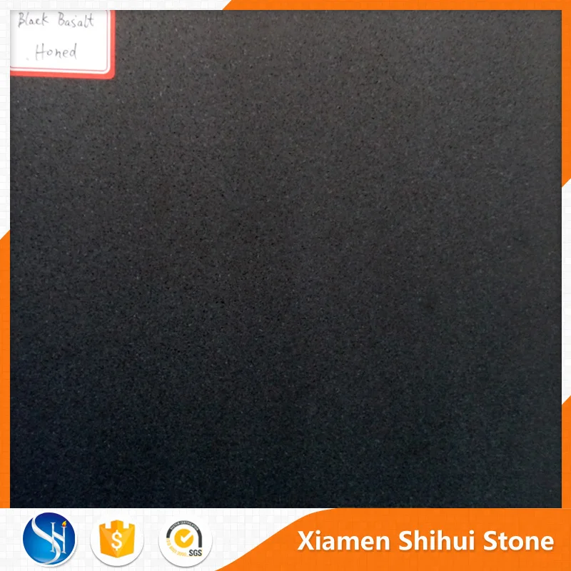 Wall panel price polished Slab natural Black Basalt tile Stone Pavers
