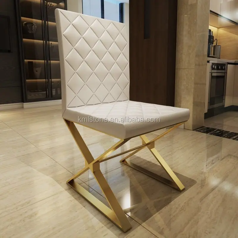 stainless steel legs dining chair