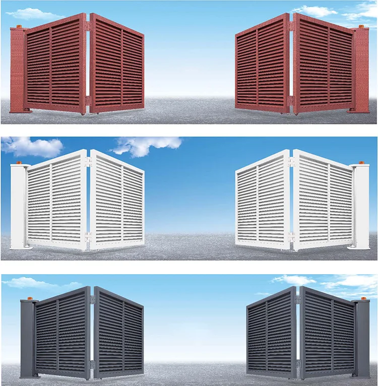 galvanized iron steel plain sheet cover board main gate design gate pillar design double door grill swing gate