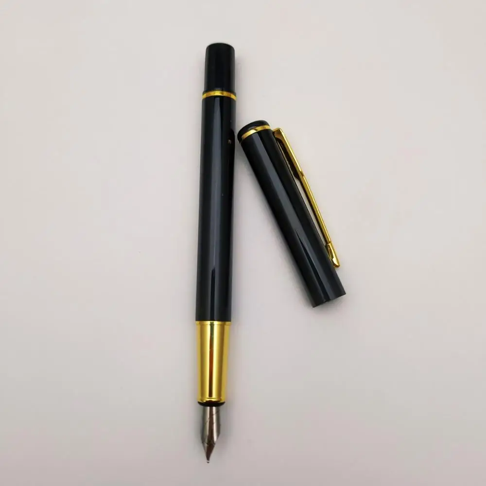 
Manufacture Wholesale Classical Metal Black Fountain Pen Customized Logo Pen With Gift Box 