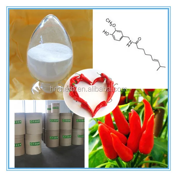 Высокое очистить красный перец чили экстракт капсаицин порошок, Кайенский перец экстракт