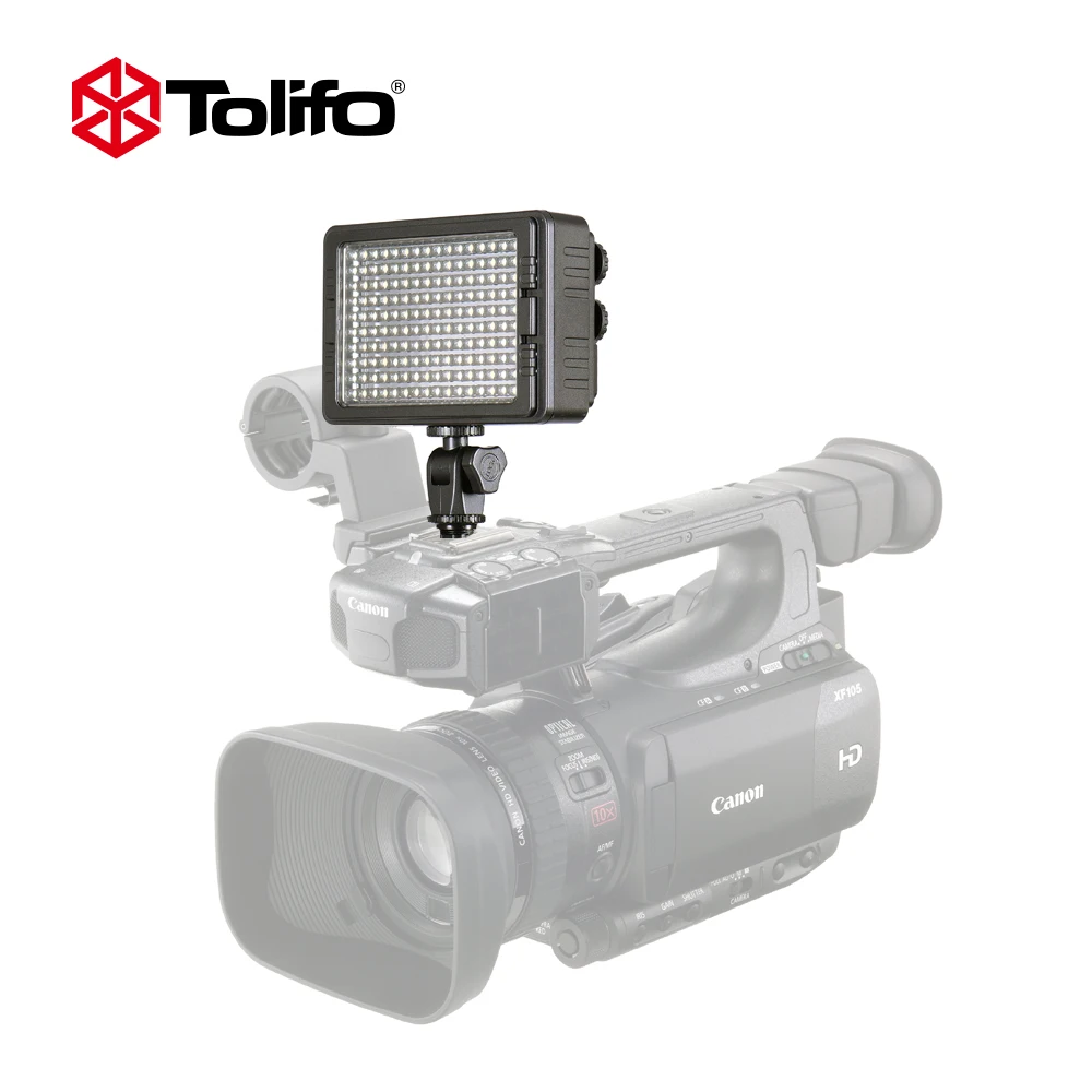 Tolifo Battery Operated Adjustable LED Photographic Camera Light Mini LED Video Light with the Dimmer for DSLR Camcorder