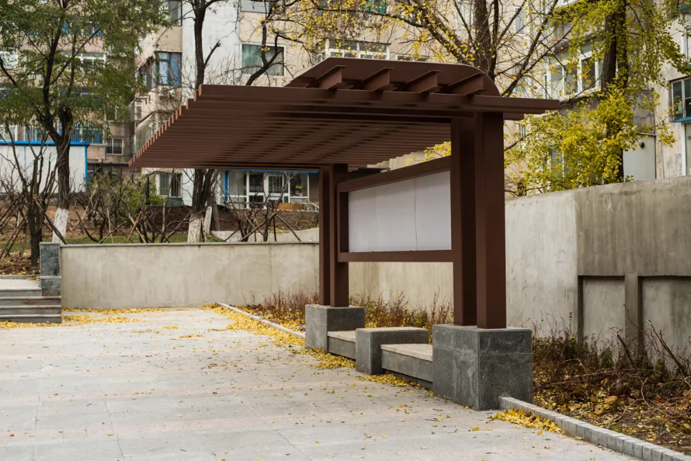 
Wood Plastic Composite Pergola WPC Post Gallery Frame WPC Decking Prices 