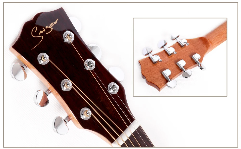 Smiger EQ acoustic guitar 41inch walnut plywood guitar