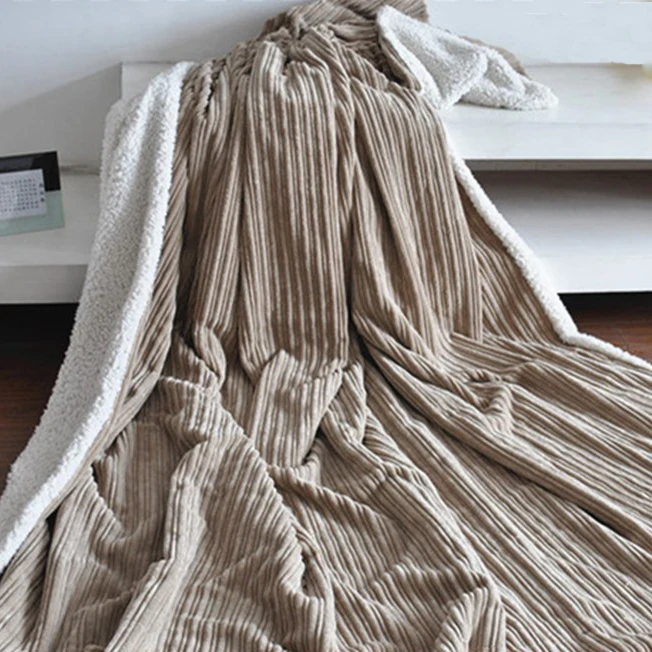 Luxury printed & plain fabric fleece bed good rest cover sheet cover set blanket