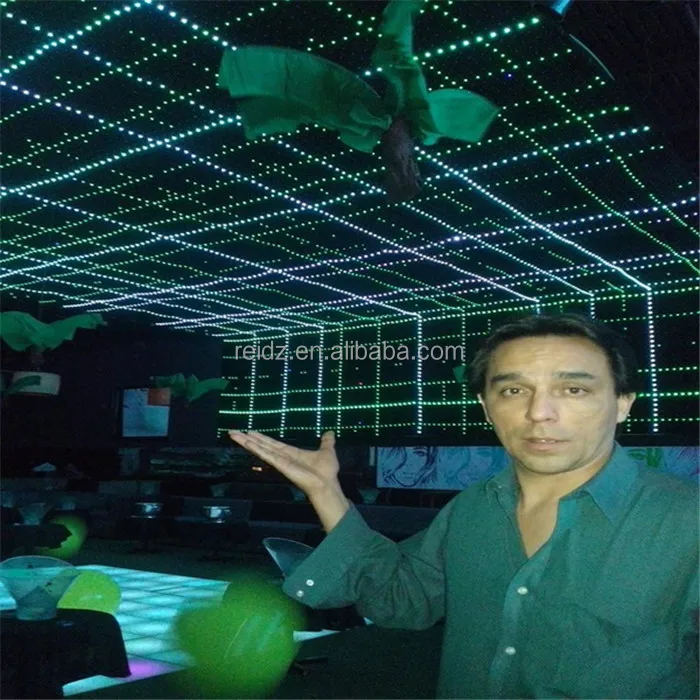 P40 flexible curtain led tv led video wall in night club decoration