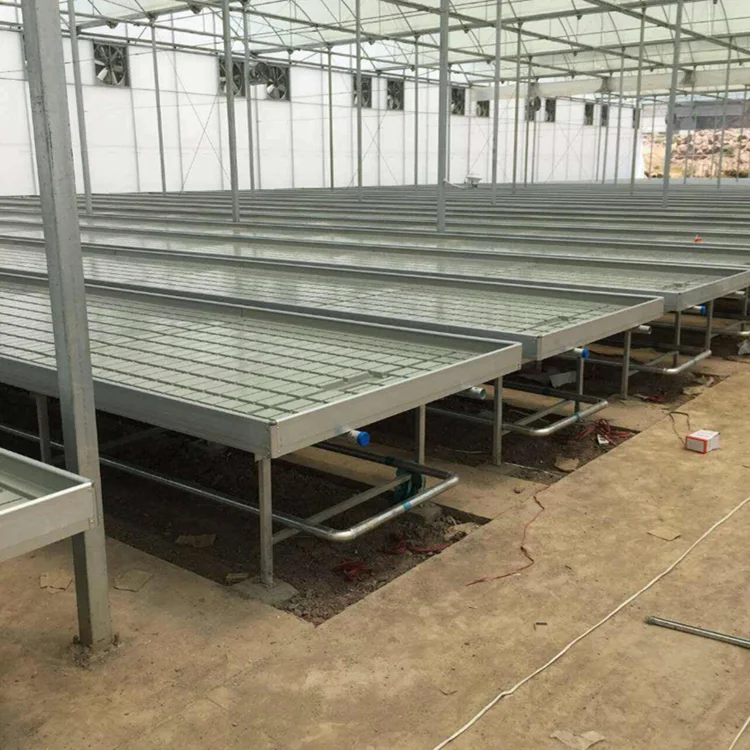 Skyplant Hydroponic Flood Tables And Trays Ebb And Flow Rolling Bench