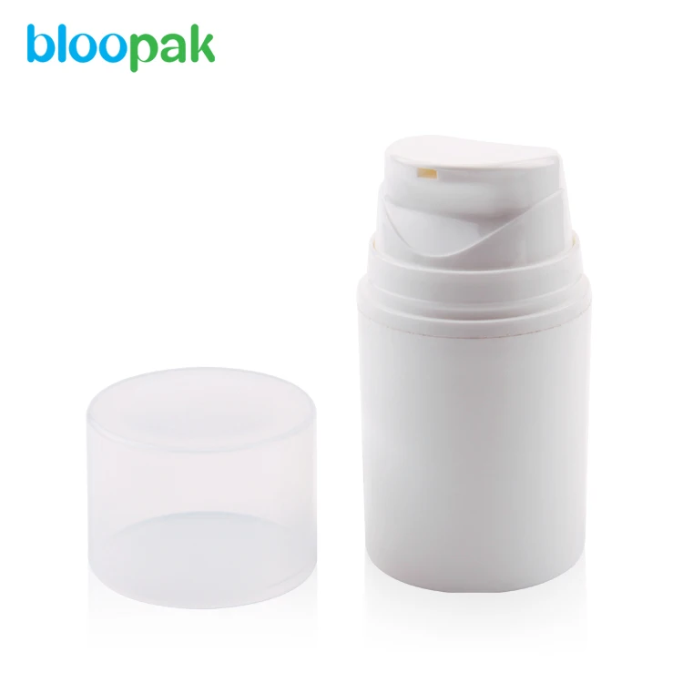  Белая Вакуумная бутылка из полипропилена для косметического очищающего средства 50 мл 100 150