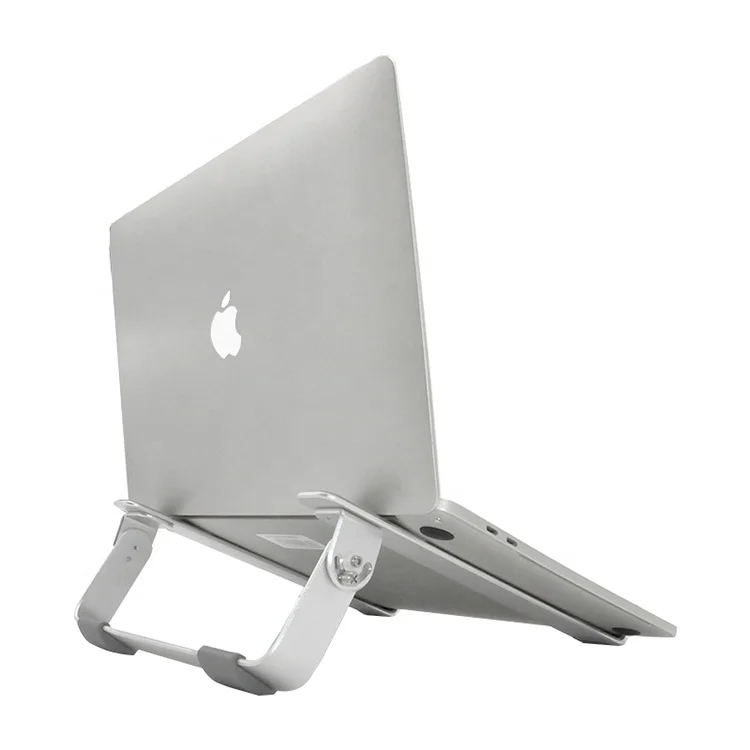 Good Stability Persevere Laptop Portable Stand Aluminum Silver Laptop Stand