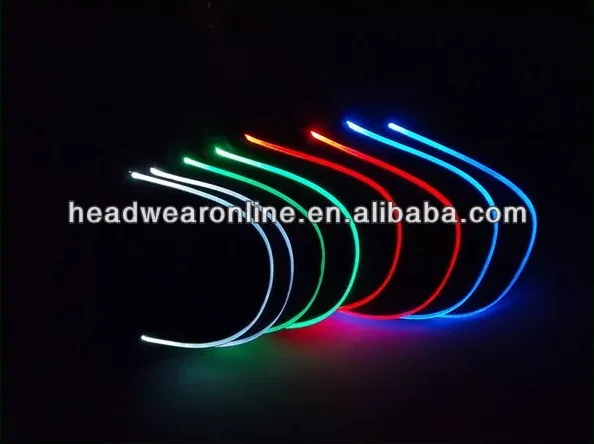 Custom Embroidered Logo Luminous Curved Brim Baseball Cap Outdoor Trucker Hat with Multi-color LED Lights