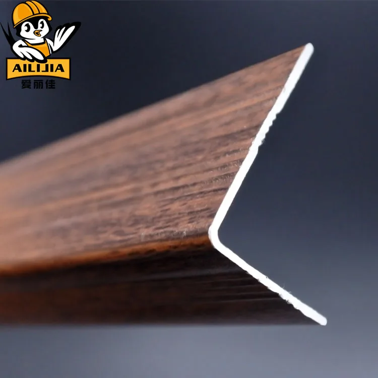 vinyl aluminum flexible bronze l shape floor edge trim