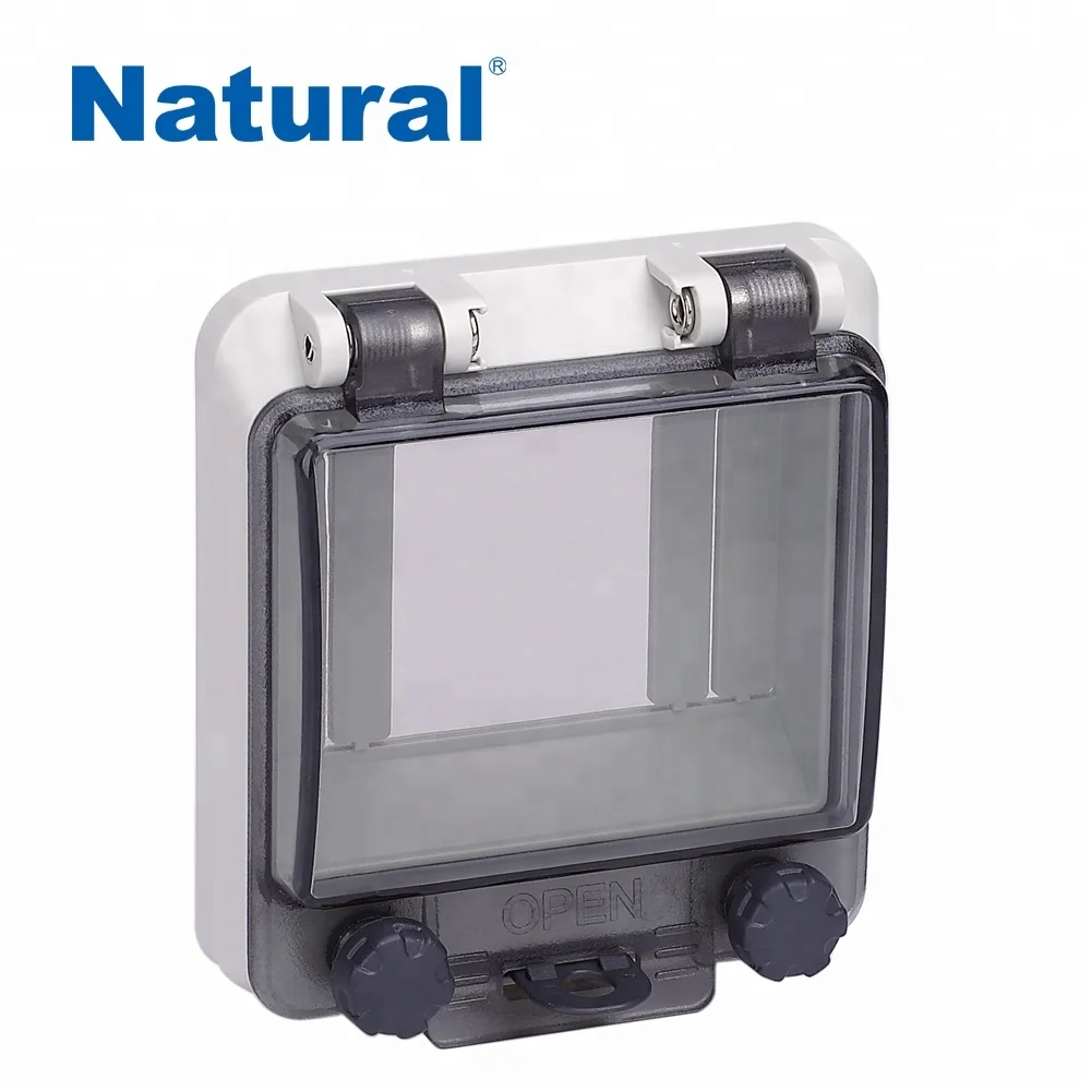 Natural IP67 circuit breaker transparent contact protection window hood cover