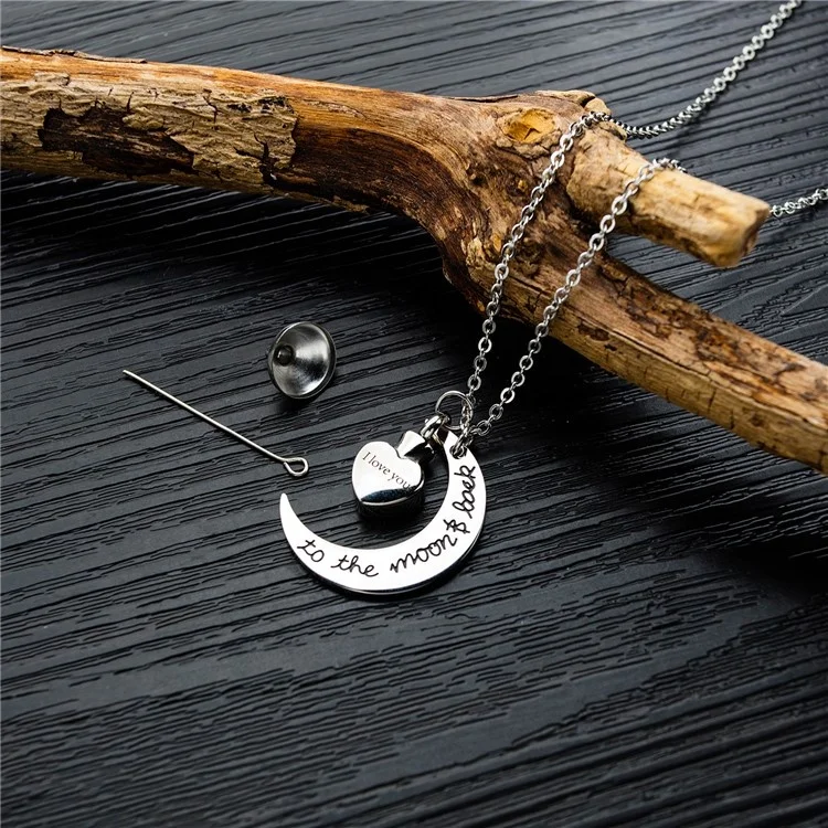 Trendy Hot Sale Products I Love You To The Star Moon And Back Stainless Steel Necklace