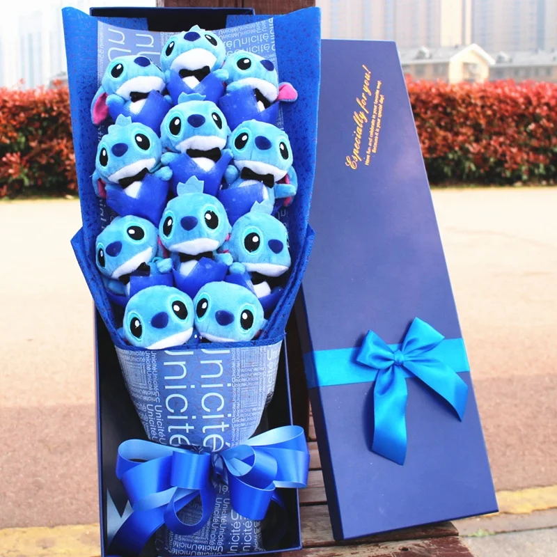 Детская плюшевая игрушка со звездами, букет на День святого Валентина, подарок