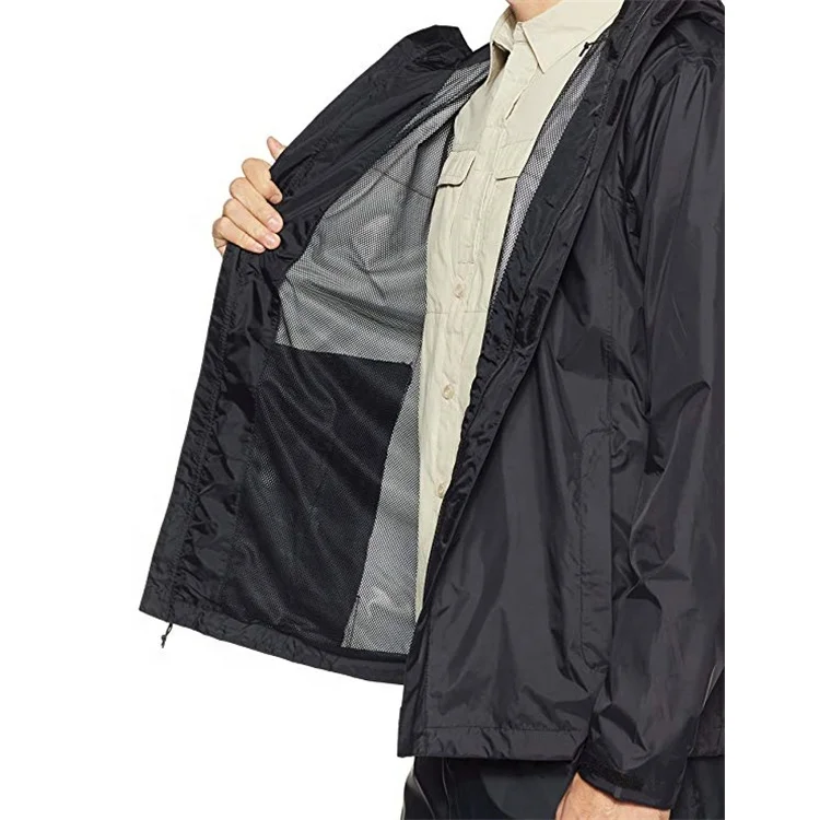 RM1105 Custom Lightweight Blue Waterproof Plain Mens Cheap Windbreaker Jacket